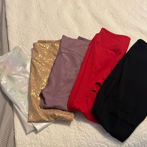 ZYIA Women's Leggings - White, Gold, Purple, Red, Black